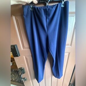 Dennis Basso Navy Blue Dress Pants Slacks 27” inseam